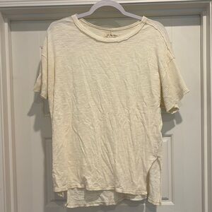 We The Free Cream Short Sleeve Tee Relaxed Fit